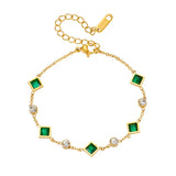 Pulsera Carolina con esmeralda