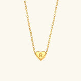 Collar de Oro con Inicial de Corazón