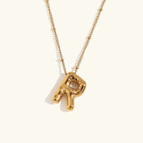Collar de Oro con Inicial Balloon