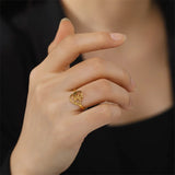 Anillo Corazón y Pata (Ajustable)