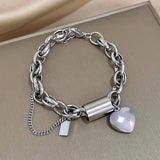 Pulsera Gruesa del Corazón | Oro