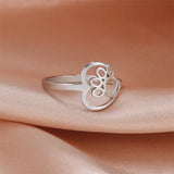 Anillo Corazón y Pata (Ajustable)