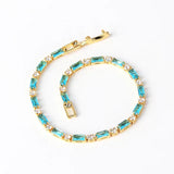 Pulsera Piedra Turquesa Natural | Oro