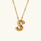 Collar de Oro con Inicial Balloon