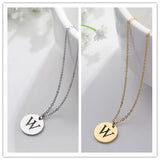Collar de Oro con Colgante de Letra Elegante