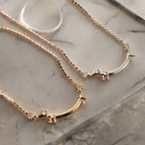 Collar Cane Salame en tono dorado
