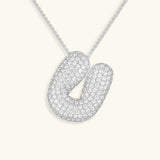Collar de Diamantes con Inicial en Burbuja