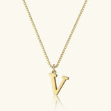 Collar de Oro con Letra Inicial