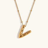 Collar de Oro con Inicial Balloon