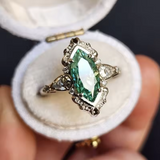 Anillo Esmeralda Marquesa