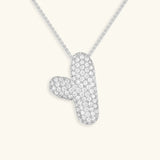 Collar de Diamantes con Inicial en Burbuja