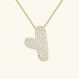 Collar de Diamantes con Inicial en Burbuja