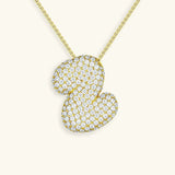 Collar de Diamantes con Inicial en Burbuja
