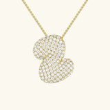 Collar de Diamantes con Inicial en Burbuja
