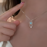 Collar con piedra lunar - Atrapasueños