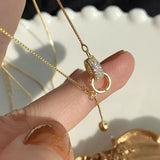 Collar con dos anillos