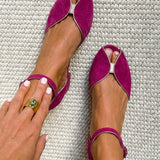 Sandalias Verde Salvia Olivia | Hebilla Ajustable