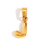 Collar Chic con Letra Burbuja