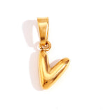 Collar Chic con Letra Burbuja