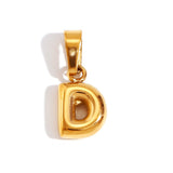 Collar Chic con Letra Burbuja