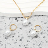 Conjunto de Joyas Perla Dorada | Oro