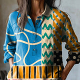 Viviana™ | Blusa de Lino Exclusiva con Motivo