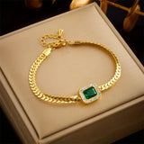 Pulsera Joana Verdejante con Esmeralda