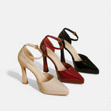 Evette Tacones de Cuero