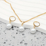 Conjunto de Joyas Perla Dorada | Oro