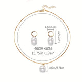 Conjunto de Joyas Perla Dorada | Oro