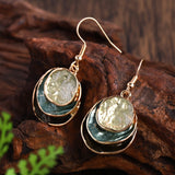 Conjunto Collar y Pendientes Boho Esmaltados Hecho A Mano