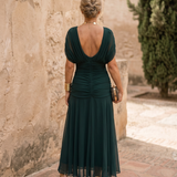 Vestido maxi elegante para fiesta con escote en corazón
