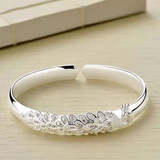 Pulsera ajustable para dormir en plata