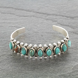 Pulsera vintage con piedras turquesas