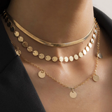 Collar con placas doradas vintage