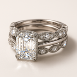 Anillo Vintage de Plata con Brillantes