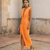 Selena | Vestido Drapé Ardiente